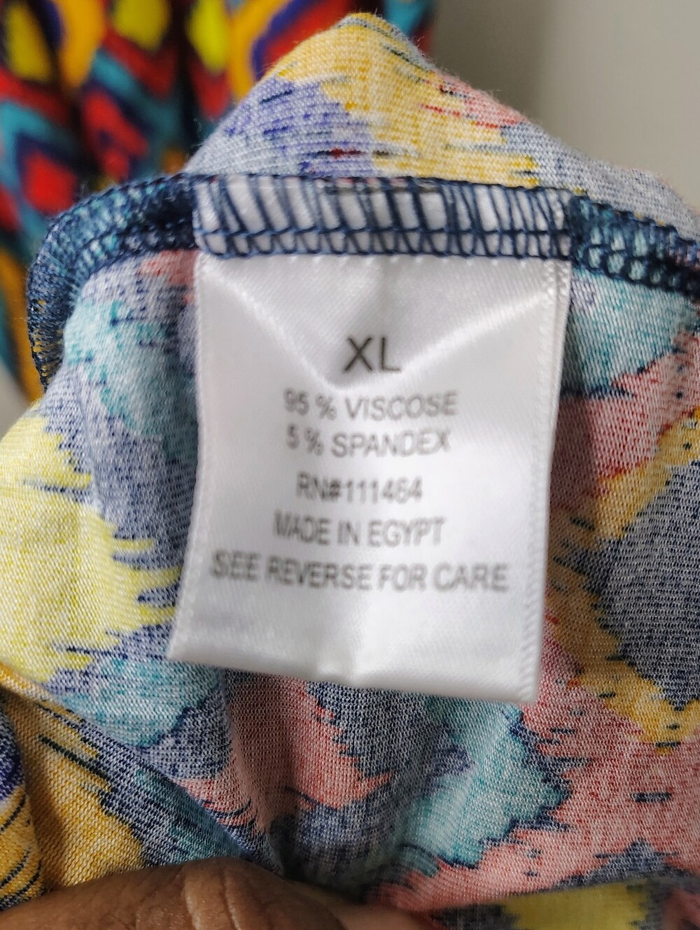 Masseys XL Colorful Ikat Print Tank Maxi Dress | Stretch Casual Summer - Picture 3 of 7
